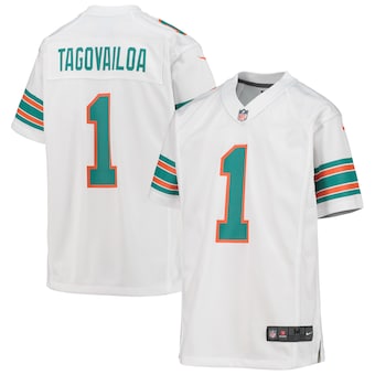 youth nike tua tagovailoa white miami dolphins alternate gam